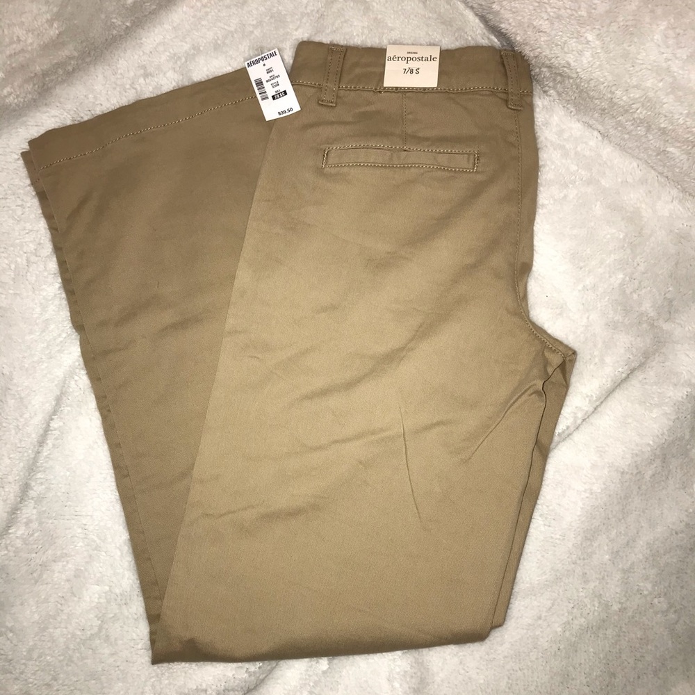 Aeropostale 7/8 S Khaki Uniform Pants